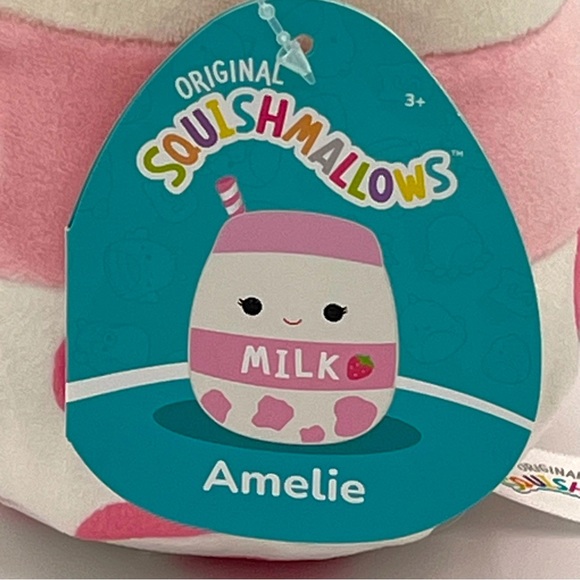 Squishmallows 7” Amelie the Strawberry Milk Box - Picture 6 of 6